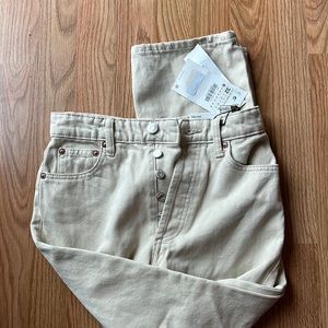 Zara Size 0 Cream Pants